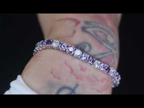 Load and play video in Gallery viewer, Purple Diamond Bracelet