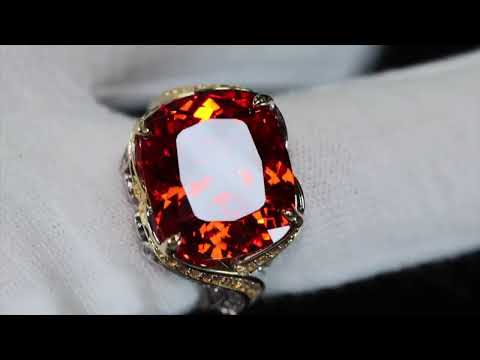 Load and play video in Gallery viewer, Big Red Diamond Ring