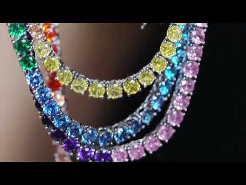 Rainbow Tennis Chain