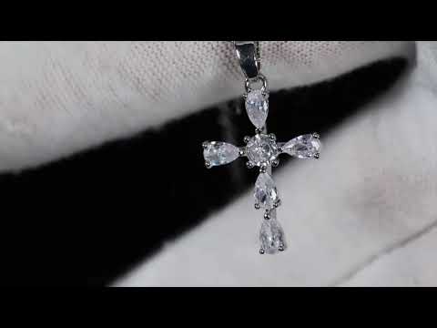 Womens diamond cross