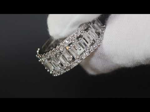 Load and play video in Gallery viewer, Baguette Eternity Ring