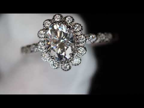 Moissanite Engagement Rings | Oval Moissanite Rings