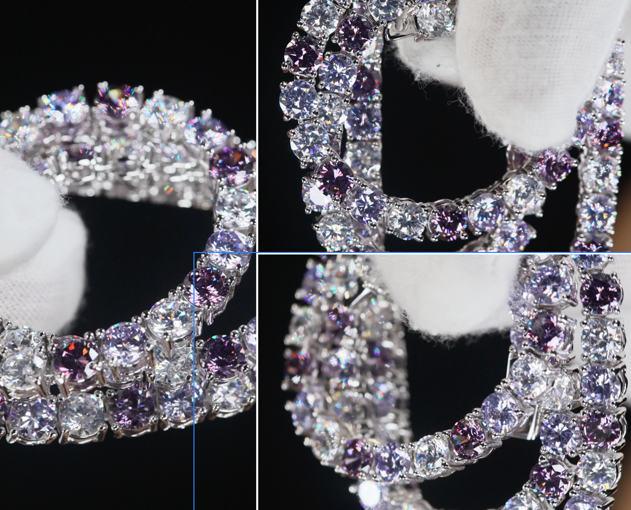Purple Diamond Necklace