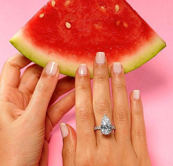 Teardrop Ring | Tear Drop ring | Pear shape ring | Pear Cut Ring