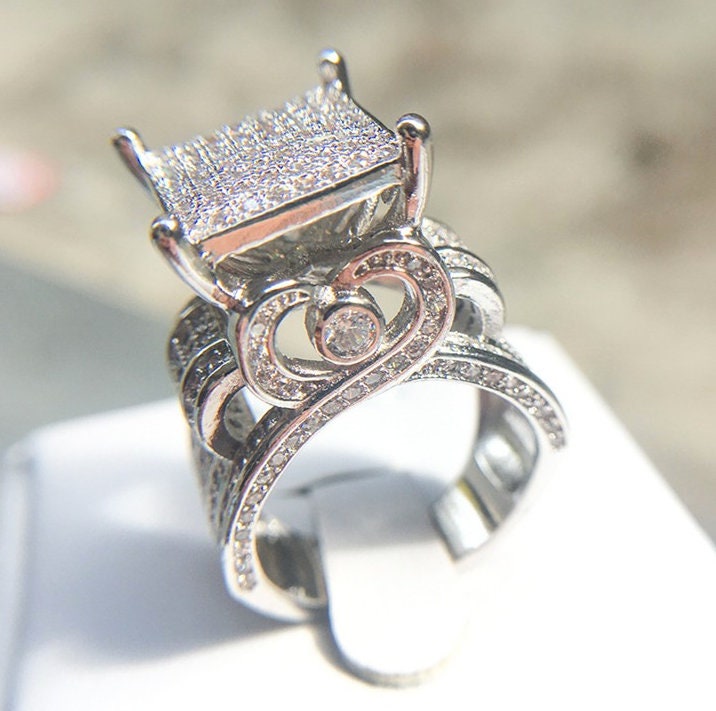 Womens Big Diamond Ring | Womens Iced Out Ring | Womens Big Ring