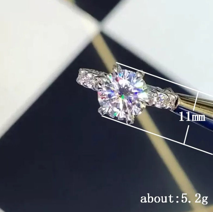 Diamond Engagement Ring | Round Diamond Engagement Ring | Brilliant Ring | Womens Engagement Ring | Diamond Ring