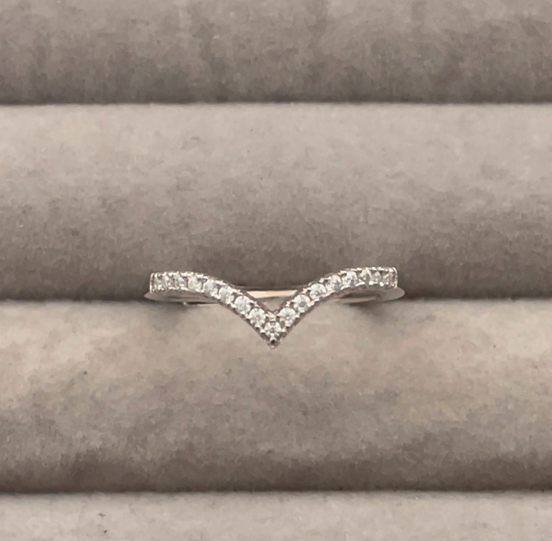 Moissanite Diamond Ring | Moissanite Wishbone Engagement Ring