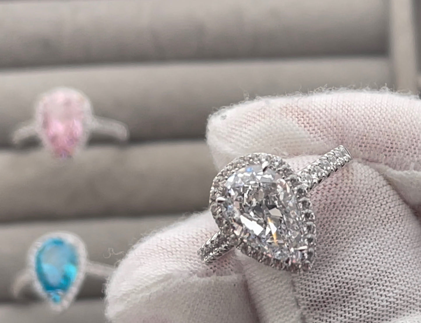 Pear Cut Diamond Ring