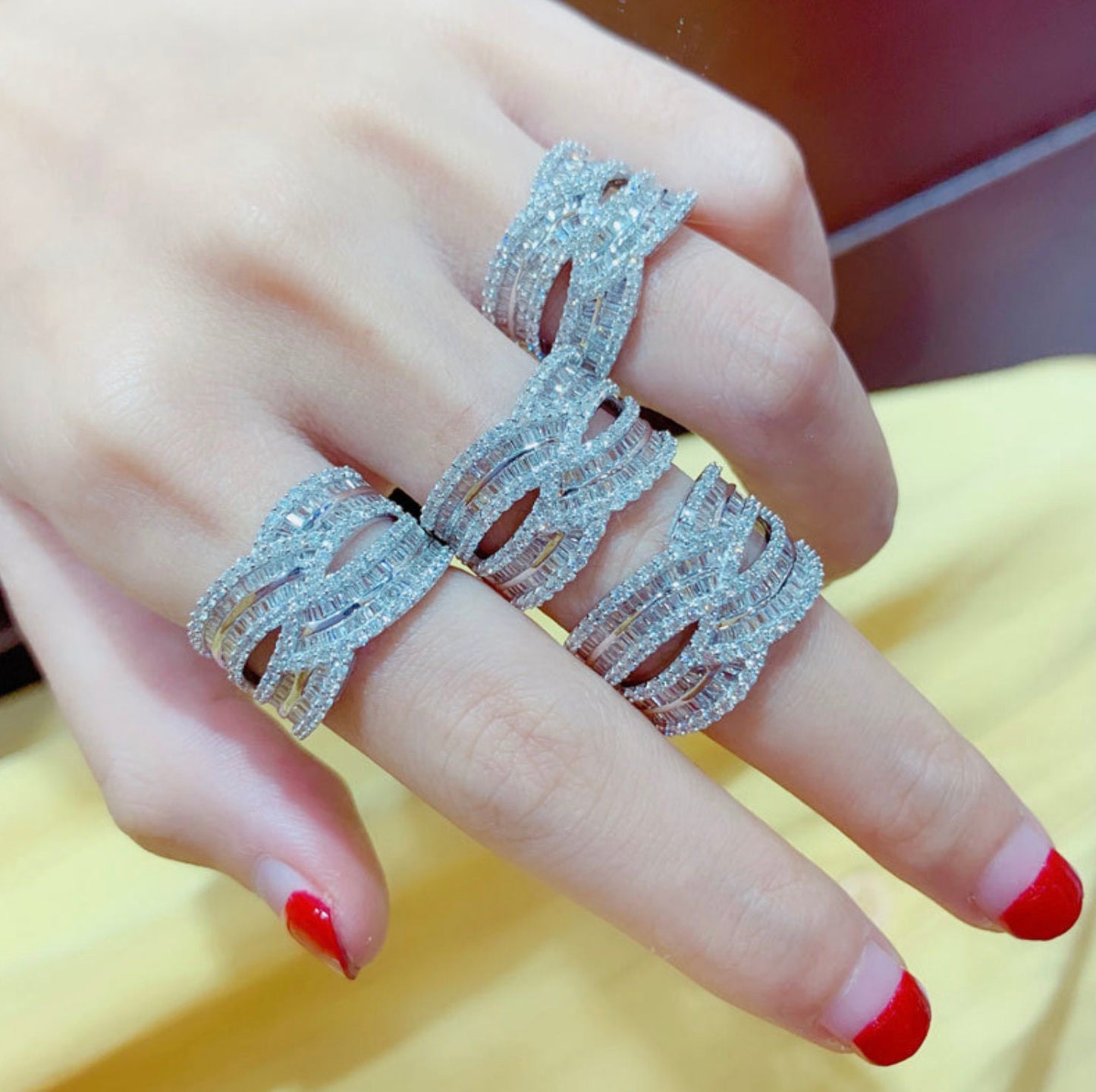 Womens Baguette Diamond Ring | Mens Baguette Diamond Ring | Baguette Ring