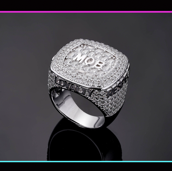 moissanite hip hop jewellery