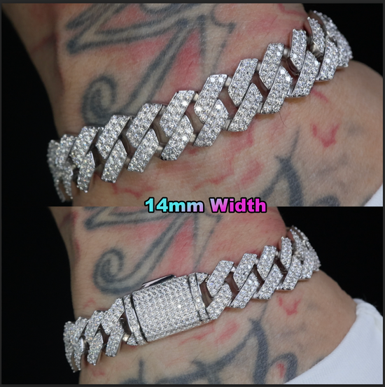 Moissanite Cuban Link Bracelet