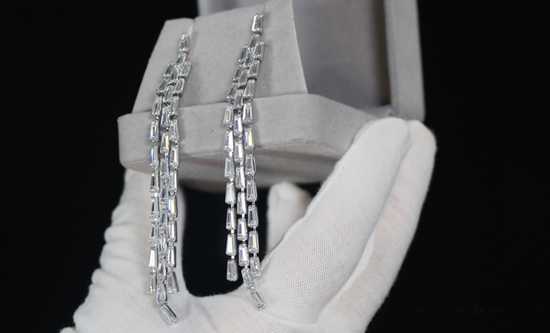 Diamond Tassel Earrings