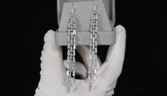Diamond Tassel Earrings