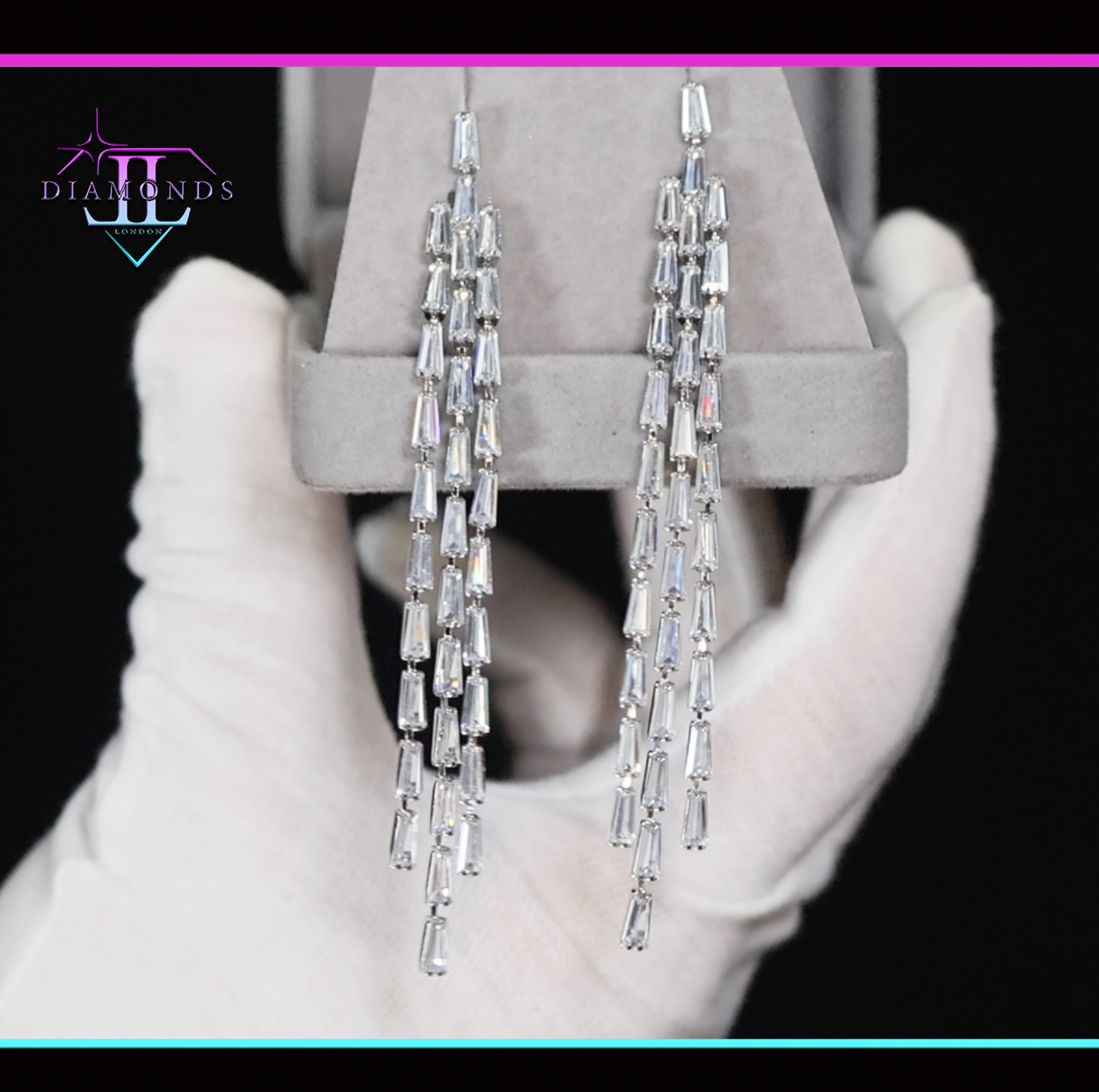 Diamond Tassel Earrings