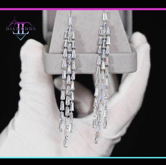 Diamond Tassel Earrings