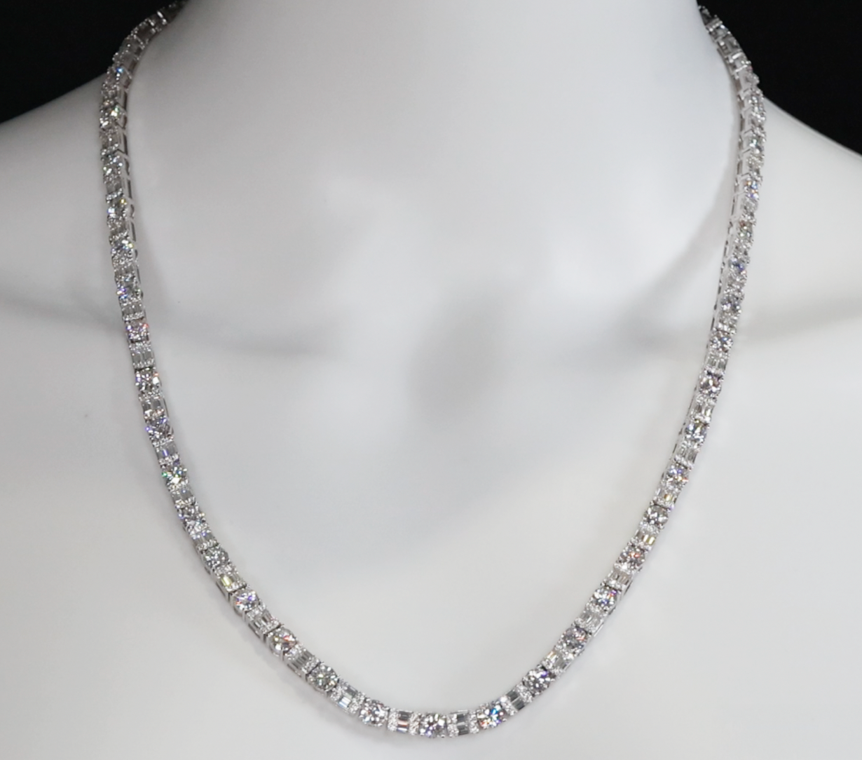 Baguette Moissanite Chain