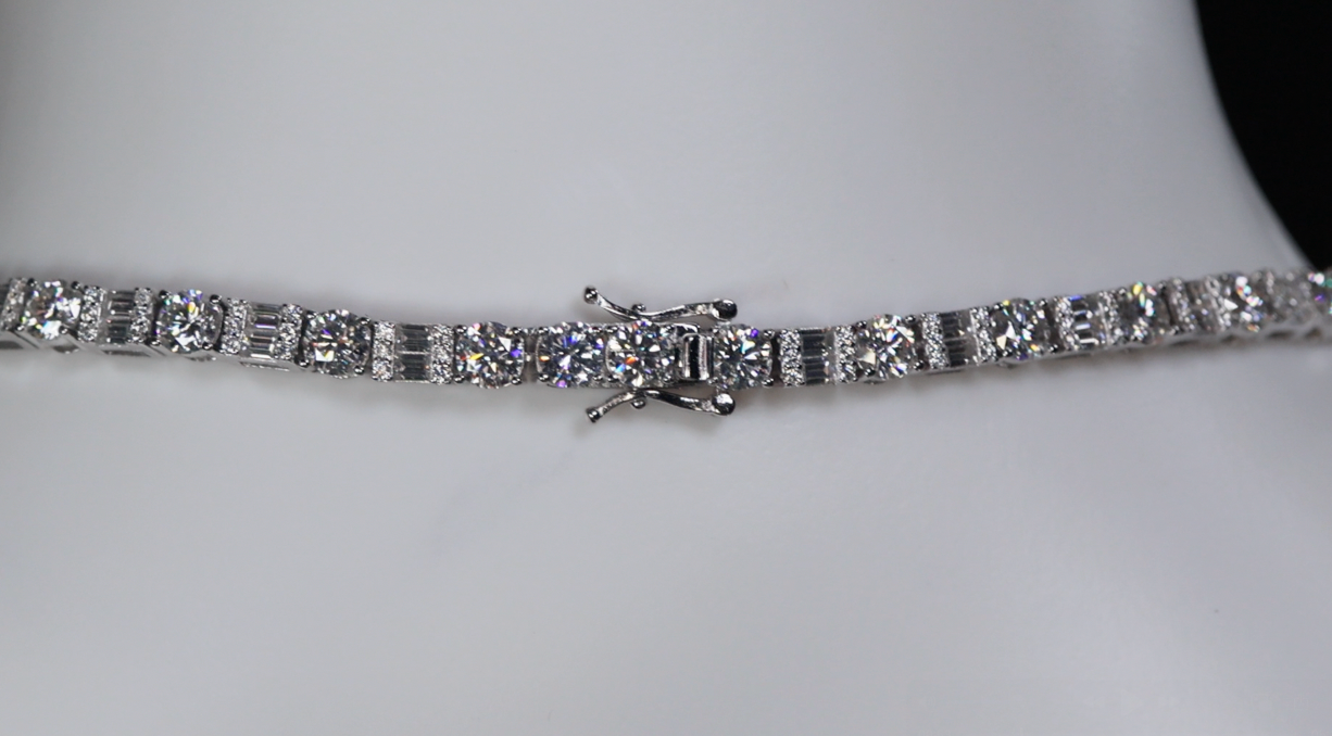 Baguette Moissanite Chain