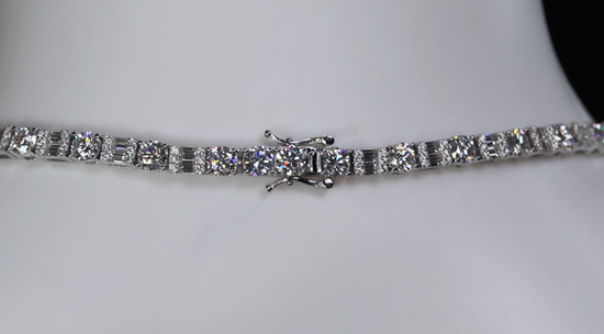 Baguette Moissanite Chain