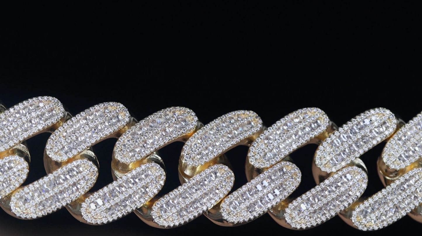 Big Mens Gold Cuban Bracelet