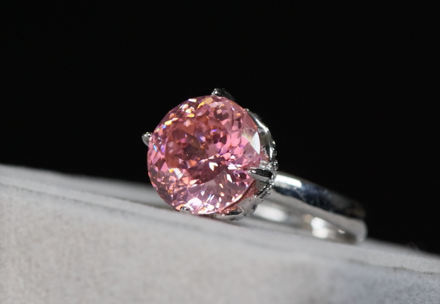 Big Pink Diamond Ring