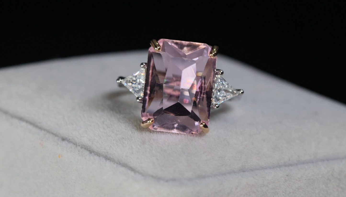 Big Pink Diamond Ring