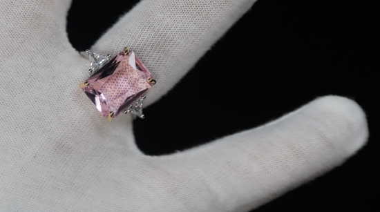 Big Pink Diamond Ring