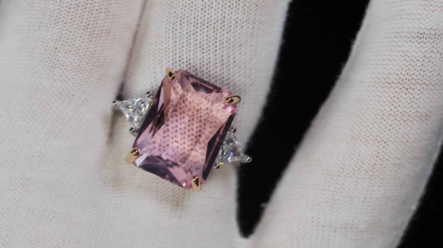 Big Pink Diamond Ring