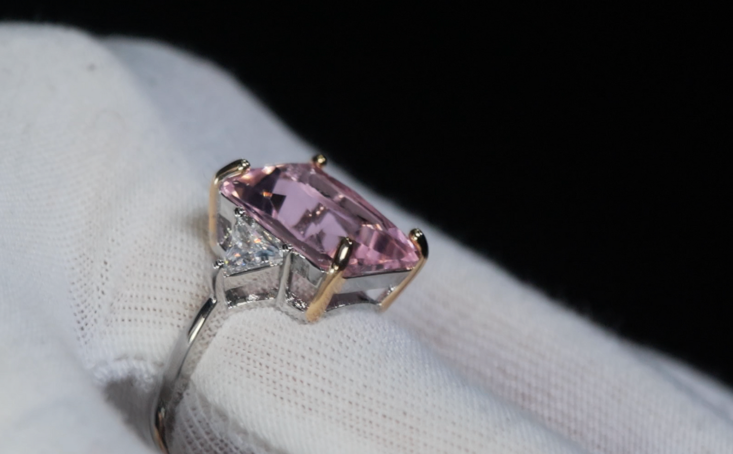 Big Pink Diamond Ring