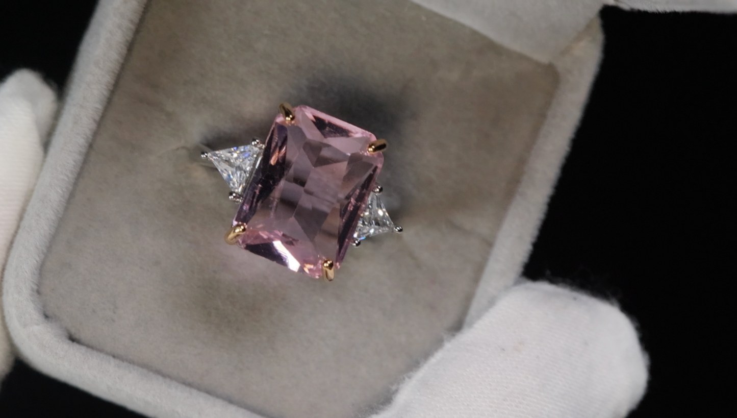 Big Pink Diamond Ring 7