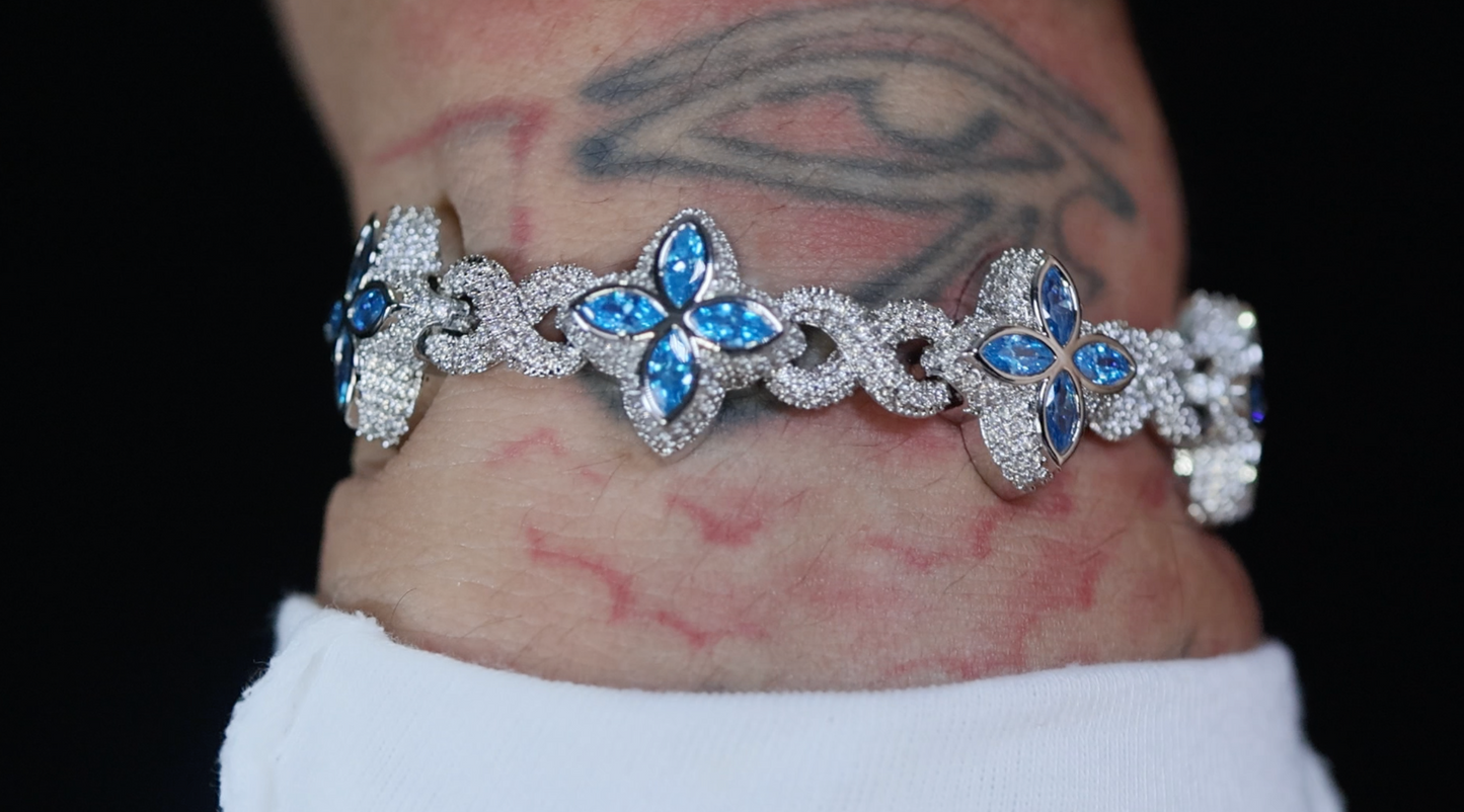 Men's Blue Diamond Bracelet