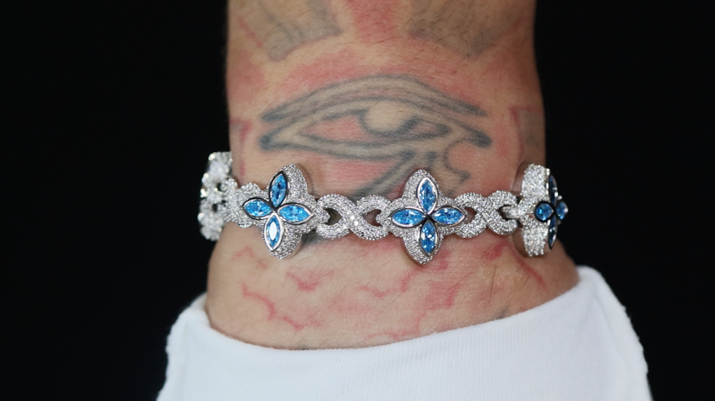 Men's Blue Diamond Bracelet