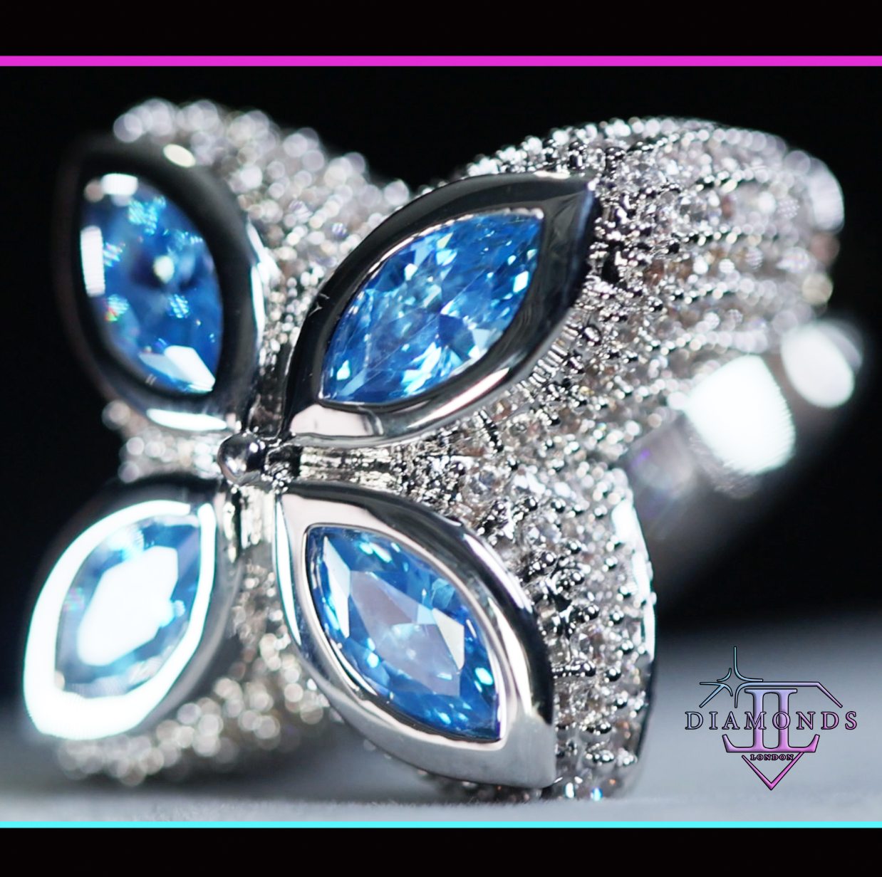 Men's Blue Diamond Ring