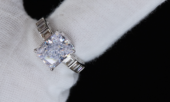 Crushed Iced Diamond Ring