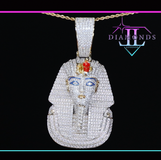 Gold Diamond Pharaoh Pendant