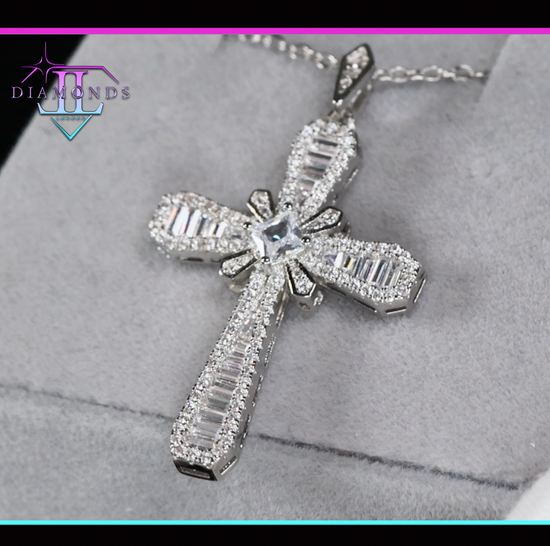 Baguette Cross Pendant