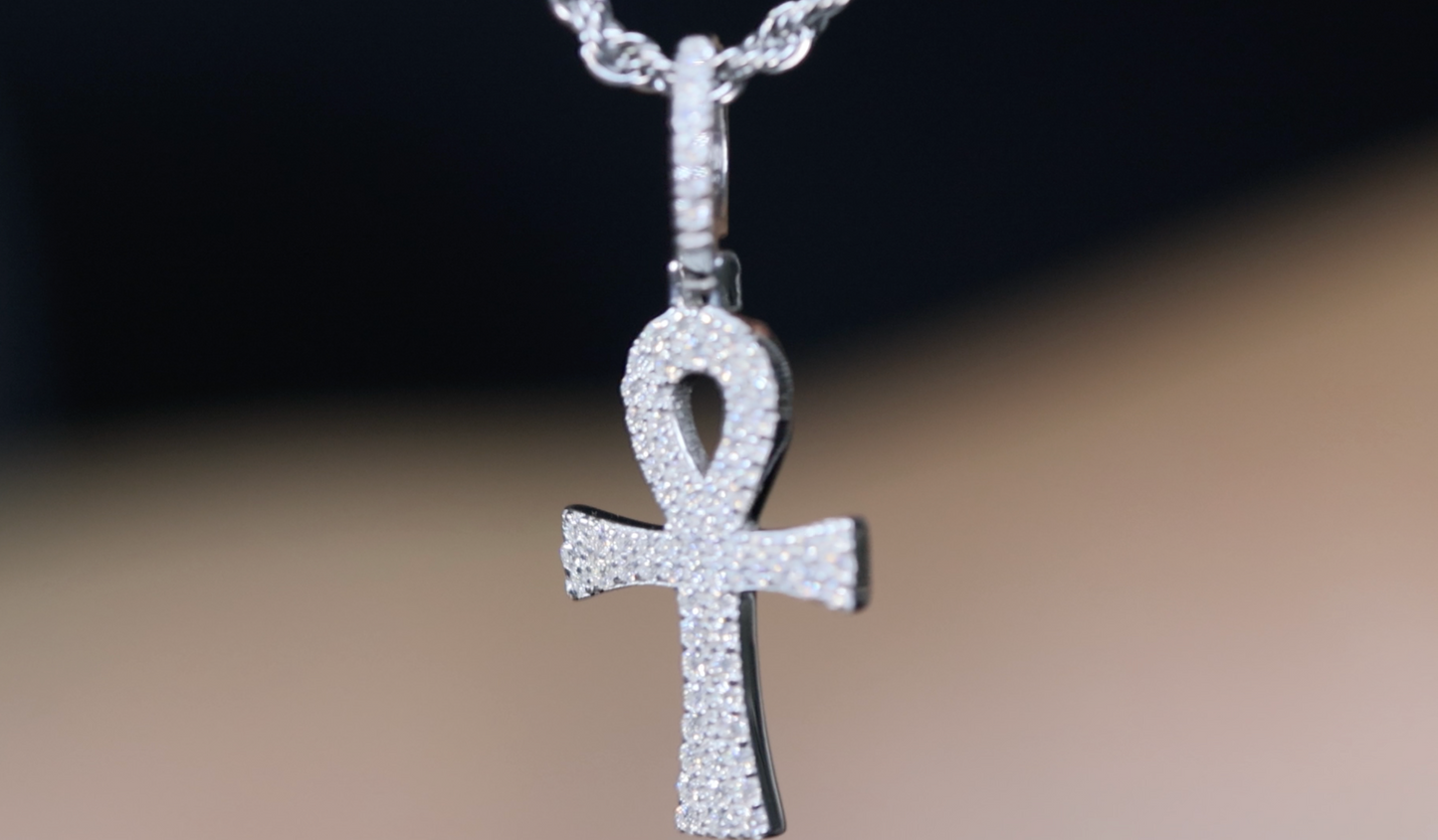 Diamond Ankh Pendant