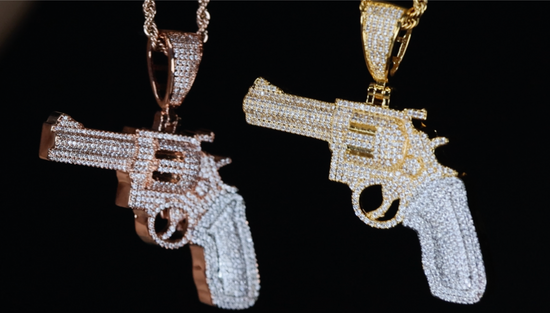 Diamond Gun Pendant