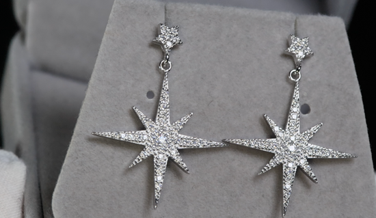 Diamond Star Earrings