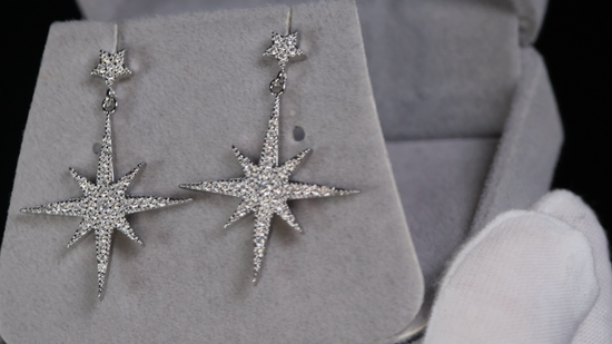 Diamond Star Earrings