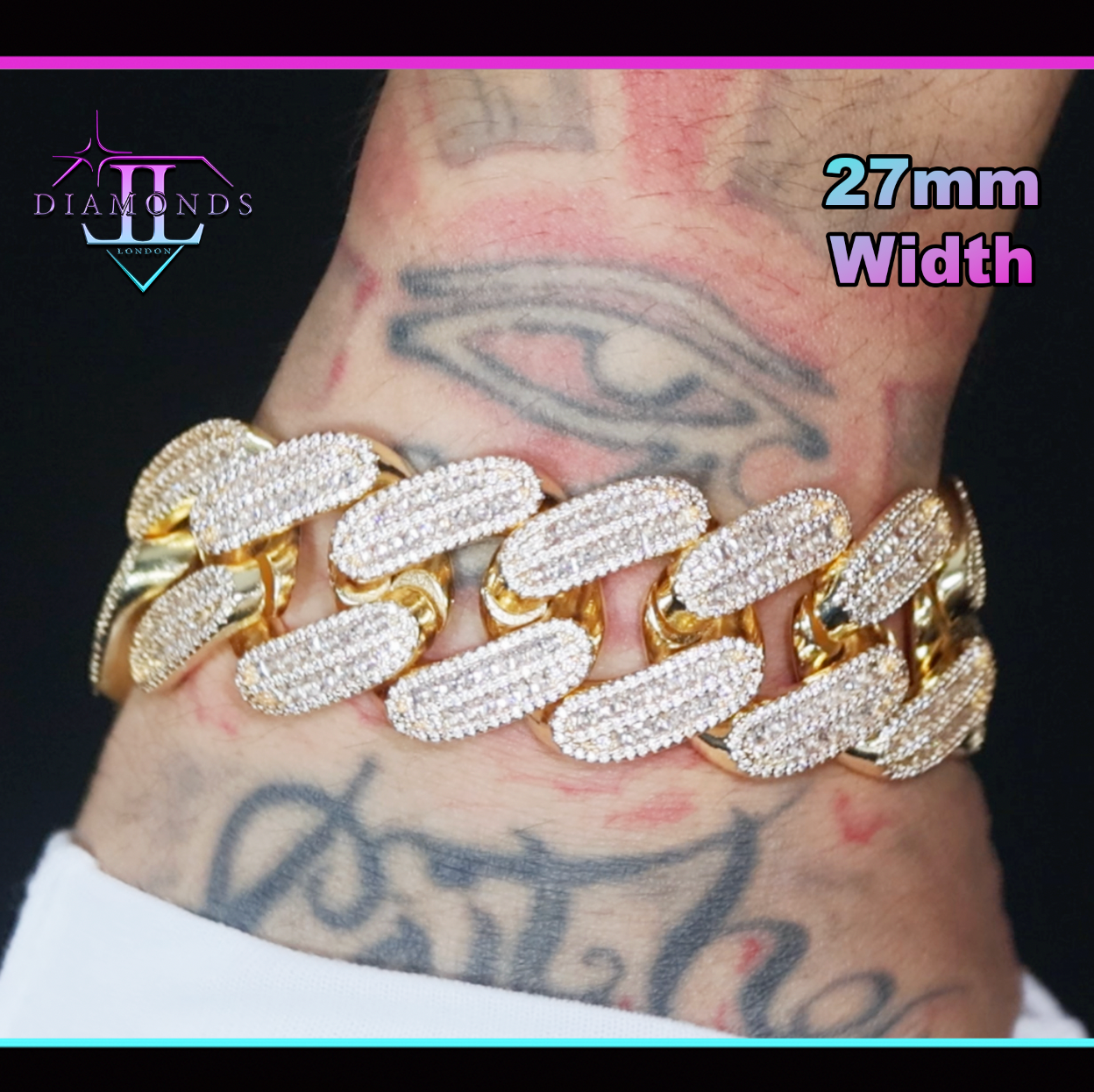 Gold Cuban Baguette Bracelet