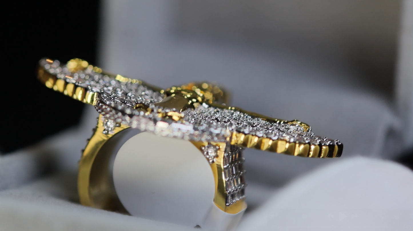 Gold Hip Hop Ring