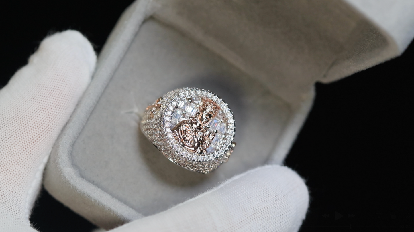 Mary Ringer Mens Virgin Mary Ring | Rose Gold Virgin Mary Ring | Hip Hop Ring – Lab ...