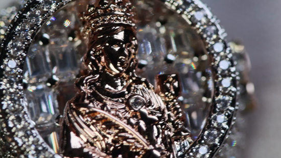 Iced Out Virgin Mary Ring