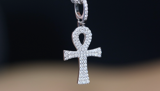 Iced Out Ankh Pendant