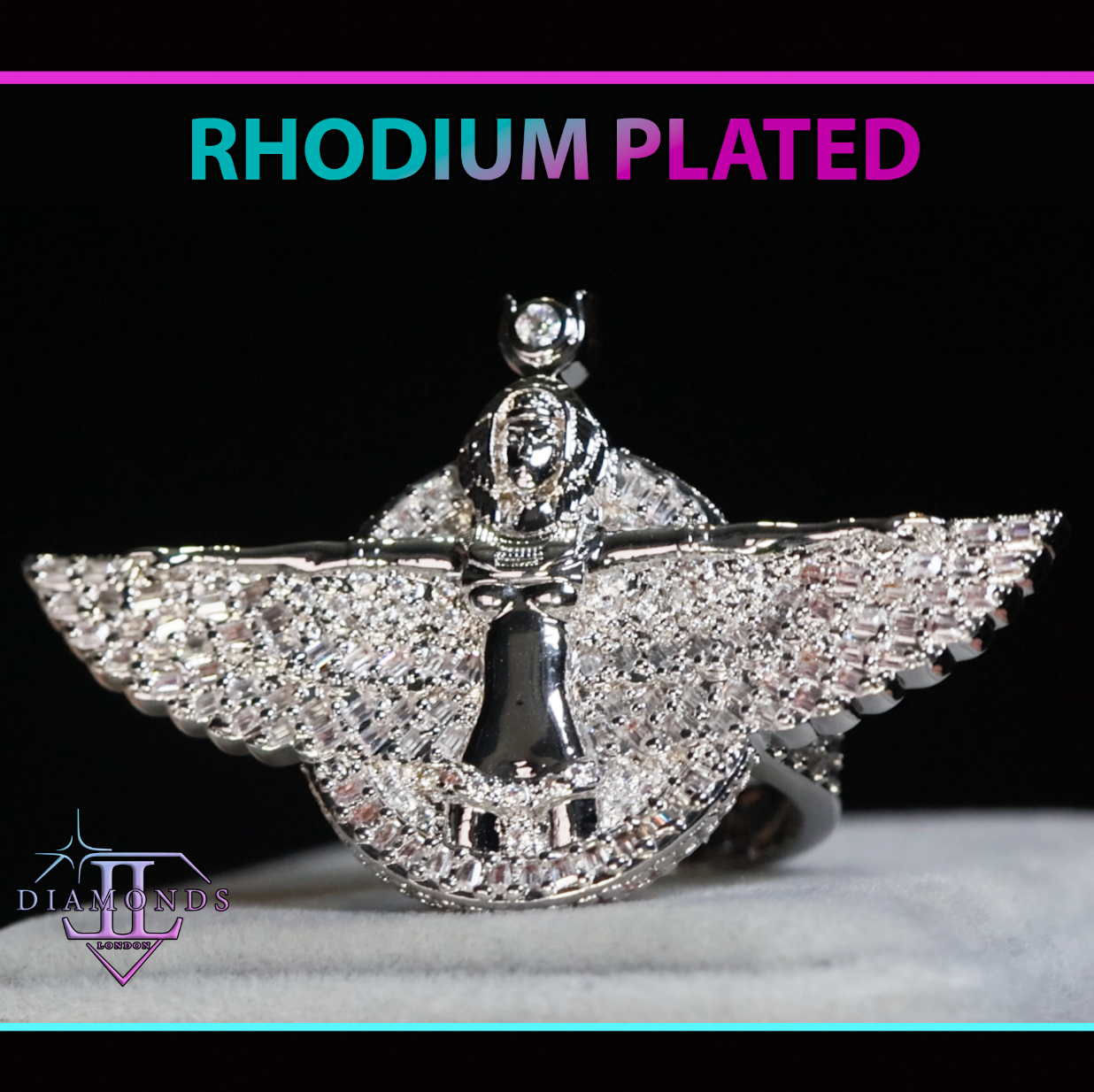 Men's Diamond Angel Ring
