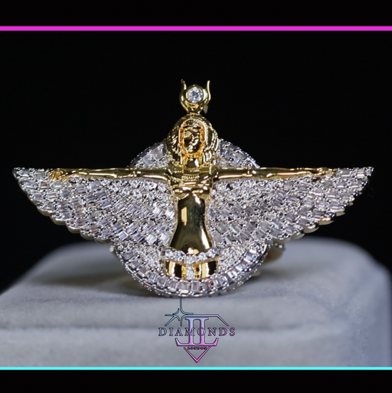 Men's Gold Angel Ring