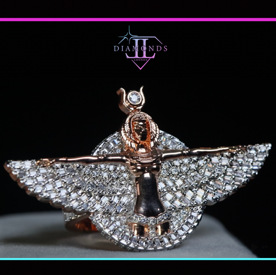 Mens Rose Gold Hip Hop Ring