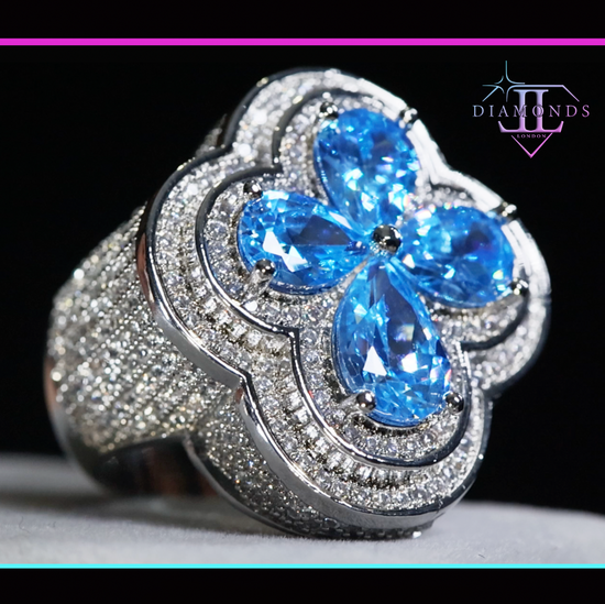 Men's Blue Diamond Ring