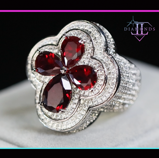 Men's Red Diamond Ring