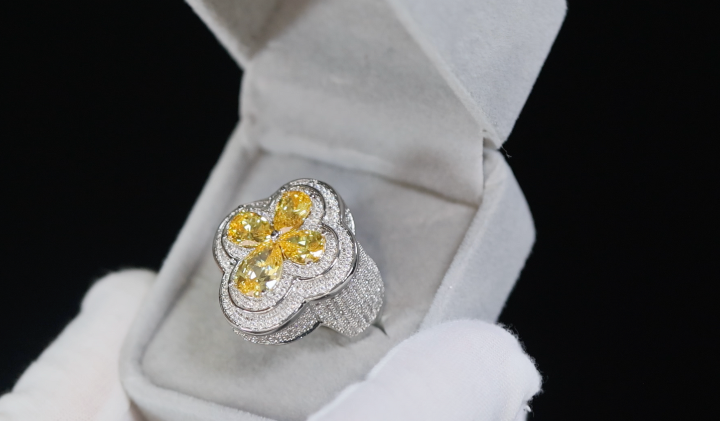 Men's Yellow Diamond Ring